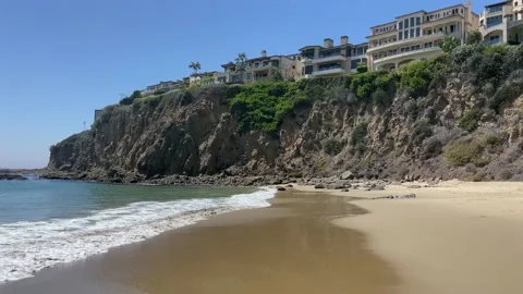 Emerald Bay in Laguna Beach Stock Footage 161222036