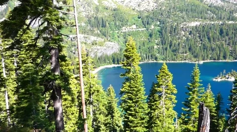 Emerald Bay Lake Tahoe Video stock 40185331