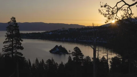 Emerald Bay Time lapse Stock Footage 113354255