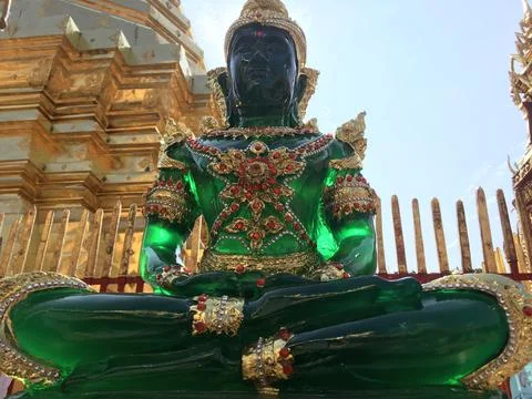 Emerald buddha Stock Photos