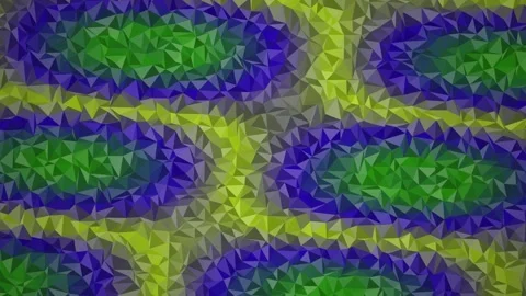 Emerald Cells - Abstract Crystal Facets Loop 4K Stock Footage 347894217