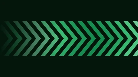 Emerald chevron band on dark background, corporate dynamic motion loop Stock Footage 342630313