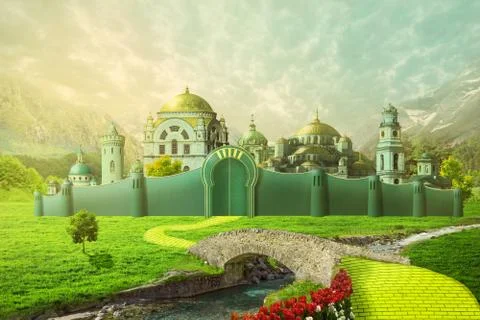 Emerald City illustration Stock Illustration