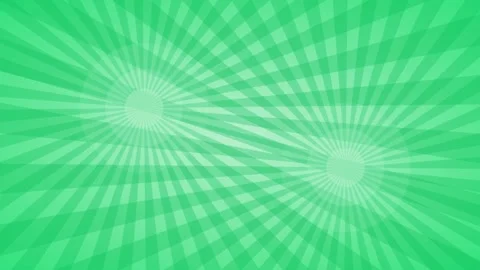 Emerald comic dual burst background, pop art halftone speed lines motion loop Stock Footage 342639552