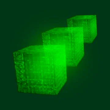 Emerald Cubic Stockillustratie