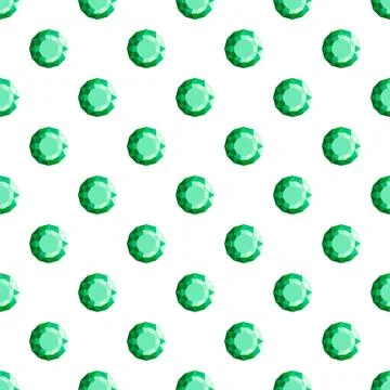 Emerald diamond pattern seamless vector Illustrazione stock