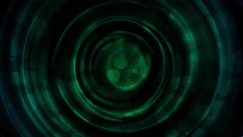 Emerald Echo — Green Liquid Ripples Stock Footage 312071284