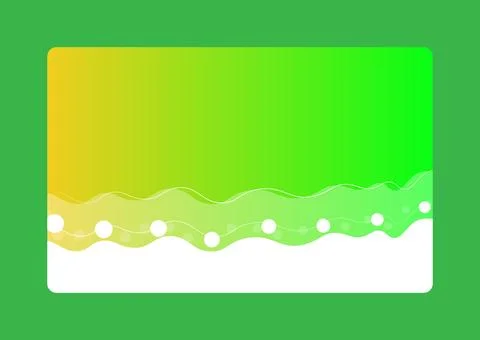 Emerald Elegance, Abstract Green Wave Curves Stock Illustration