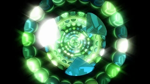 Emerald Eye Looping Animation Stock Footage 73281145