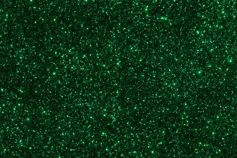 Emerald Glitter Particles Texture Stock Photos