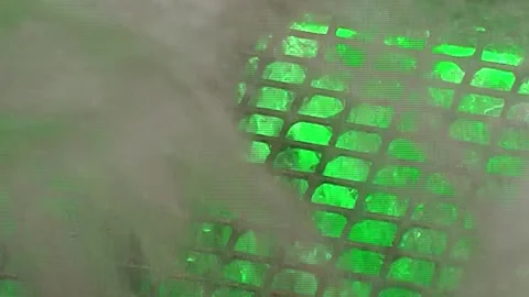 Emerald Glow of an Air Hydro Filter Cleansing Mist Stock Footage 337500840