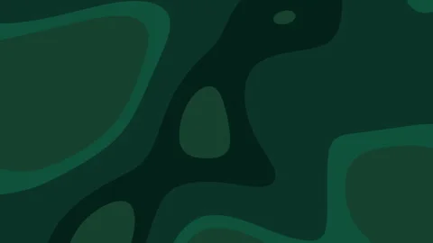 Emerald Green Abstract Background with Organic Fluid Shapes and Depth Stock Footage 303274430