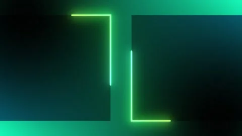 Emerald green border motion for matrix inspired projects, coding environment Vídeos de archivo 334084362