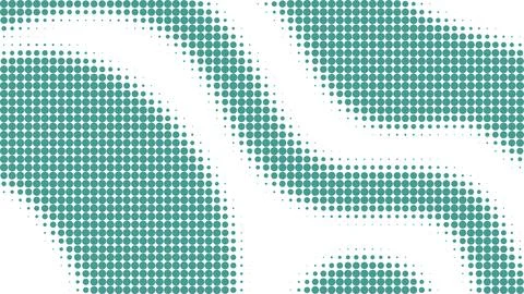 Emerald green halftone background with waves Illustrazione stock