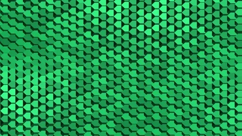 Emerald Green  Hexagon looping Digital Motion Background 스톡 동영상 345557307