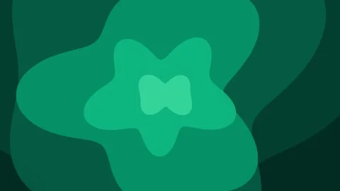 Emerald Green Liquid Aura Flowing Organic Abstract Motion Graphic Looping Video stock 336159665