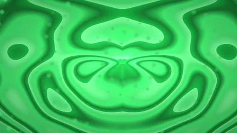 Emerald green organic relief pattern with symmetrical flowing contours Stock Footage 342880004