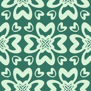 Emerald green ornate seamless pattern for textile and design, textile design  Stock Illustration