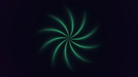 Emerald Green Spiral Light Seamless Loop Stock Footage 340657525