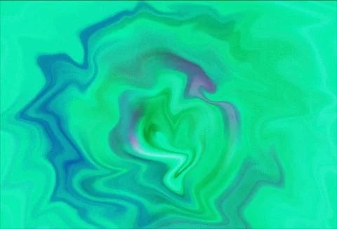 Emerald Green Swirling Fluid Texture Background Stock Illustration