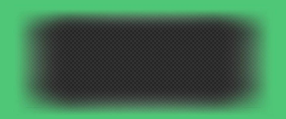 Emerald green vignette with soft magic glow on dark background. Radiant lig.. Illustrazione stock