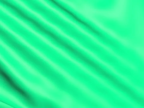 Emerald Green waves of silk - solid background fabric for the backdrop. Stock Footage 72995893