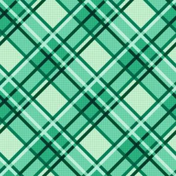 Emerald hues seamless diagonal pattern Stock Illustration
