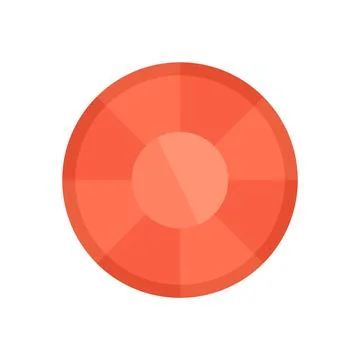 Emerald icon flat isolated 스톡 일러스트