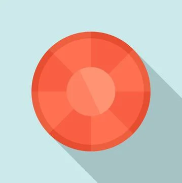 Emerald icon, flat style Stock Illustration