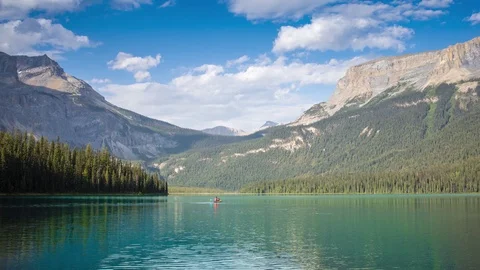 Emerald Lake August evening time lapse Stock Footage 114711765