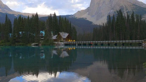 Emerald Lake Lodge Stock Footage 114668514