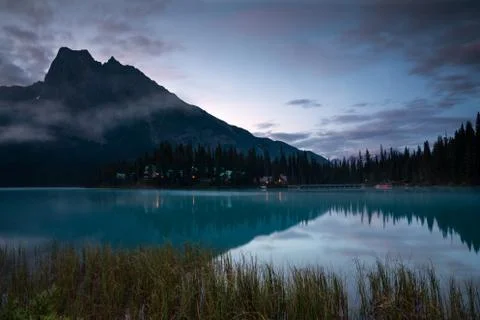 Emerald lake, Yoho National Park, British Columbia, Canada Stock Photos