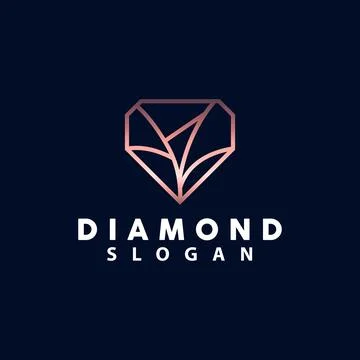 Emerald Logo, Gemstone Vector, Luxurious Premium Vintage Retro Elegant Desi.. Stock Illustration