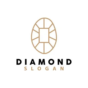 Emerald Logo, Gemstone Vector, Luxurious Premium Vintage Retro Elegant Desi.. Stock Illustration