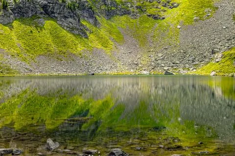 Emerald Mountain Lake Stock Photos