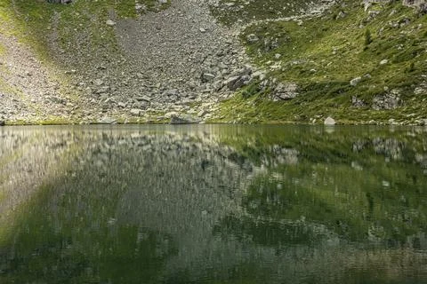 Emerald Mountain Lake Stock Photos