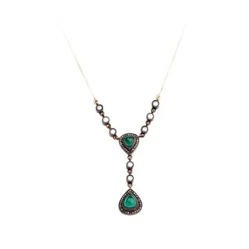 Emerald necklace Stock Photos