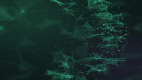 An emerald network sphere glows against a deep teal background, conveying w.. 스톡 일러스트