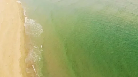 Emerald ocean aerial view Stock Footage 137087708