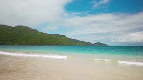 Emerald ocean with white crests. Stock Footage 223154236