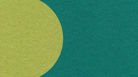 Emerald paper texture background with olive green semicircle and copy space.. Stock Photos