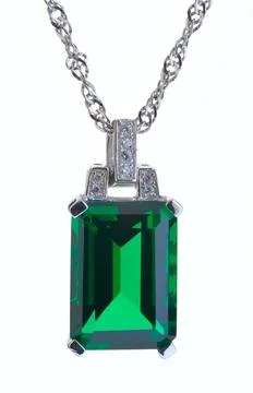 Emerald pendant Stock Photos