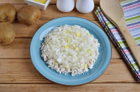 Emerald scatter salad3 Foto stock