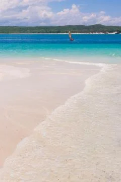 The emerald sea Stock Photos