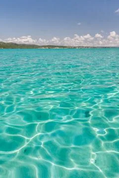 The emerald sea Stock Photos