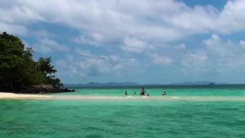 Emerald sea in Thailand Stock Footage 72395544