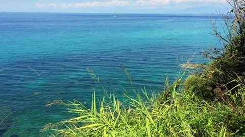 Emerald sea view Stock Footage 67890774