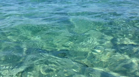 Emerald sea water surface Stock Footage 68631526