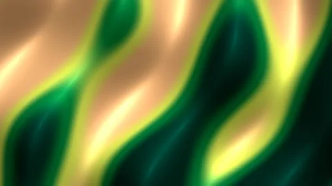 Emerald shadows and lime highlights form lively flowing waves against warm .. 库存影片 347286131