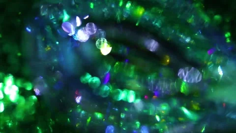 Emerald shimmering bokeh background Stock Footage 329388348